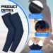 4 Piece Thermal Arm Warmer Compression Sleeve for Men & Women - Medium, Ideal for Winter Outdoor Activities - Cycling, Basketball, Running - Black/Navy Blue - Buy Online on GoSupps.com