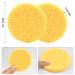 NATUCE 10-Pack Facial Cleansing Sponges | 8cm x 8cm Make-Up Remover & Body Cleanser | Round Yellow Sponge for Soft Skin - Buy Online on GoSupps.com