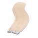 Tape in Hair Extensions - #60 Whiteblond 50cm - 10 Tresses 100% Remy Real Hair Adhesive Tape - Novon Hair Extensions - Buy Online on GoSupps.com