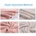 2 Pack Microfiber Hair Towel Wrap with Button - Pink & Beige | Dry Hair Hat for Quick Drying | Bath Hair Cap for Women - Buy Online on GoSupps.com