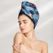 Monster Trucks Blue -Microfiber Hair Towel Super Absorbent Quick Dry Hair Turbans For Wet Hair Drying Hair Bonnet Cap For Curly Long Thick Hair Hair Towel Wrap With Button For Women Girls Kids