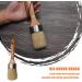 2PCS Chalk Paint Wax Brush Set for Furniture - Round Brushes for Stencils, Wood Projects, Wax Finishing - Dark or Clear Soft Wax - Natural Bristles - Buy Online on GoSupps.com