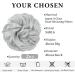 SARLA 2PCS Small Synthetic Messy Hair Bun Scrunchies in Light Silver Grey - Updo Hair Extensions for Women and Girls - Buy Online on GoSupps.com