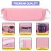 Heat Resistant Mat Travel Bag | Neoprene Curling Iron Holder | Hair Styling Tools Organizer | Pink | 18x4 Inches - Buy Online on GoSupps.com
