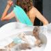 Exfoliating Shower Bath Gloves & Back Scrubber Set - Daily Body & Face Scrub for Ultimate Exfoliation (Green - Buy Online on GoSupps.com