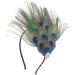 Handmade Peacock Feather Headband | Boho Rhinestone Hippie Accessory for Women & Girls - International Shipping Available - Buy Online on GoSupps.com