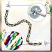 Weewooday 2-Piece Bird Rope Perches Set - Climbing & Bungee Toy for Parrots, Parakeets, Cockatiels - 21.6 Inch - Buy Online on GoSupps.com
