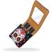 Travel Lipstick Organizer Case | Portable Makeup Bag with Mirror | Floral Sugar Skull Design - Perfect for International Shipping - Buy Online on GoSupps.com