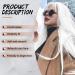 Allbell White Wig for Women - Long Silk Heat-Resistant Synthetic Hair with Bangs | Natural-Looking Perfect for Daily Wear Parties & Cosplay - Buy Online on GoSupps.com