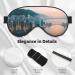 Premium Hong Kong Double-Sided Sleep Eye Mask - Comfortable Adjustable Blindfold to Block Out Light (Black - Buy Online on GoSupps.com