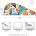 Colorful Tropical Fruit Ice Cream Hair Towel 2 Pack | Super Absorbent Quick Dry Hair Turbans for Women & Girls - Buy Online on GoSupps.com