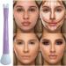 2 in 1 Contour Brush | 2 in 1 Precision U-Shaped Brush and Buffing Brush Dual End Nose Contour Brush for Sculpting and Defining Nose Cheek Bones Contour Hixip - Buy Online on GoSupps.com