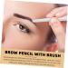FOMIYES 2pcs Double-headed Waterproof Eyebrow Pencil Gray Eyebrow Pencil Cosmetic Tool Brush To Rotate Wild 1 count (Pack of 1) Assorted Color - Buy Online on GoSupps.com