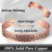 VicMAG Copper Magnet Hardship Bracelet for Men - Arthritis Pain Relief | Adjustable Pure Copper Cuff with Gift Box - Buy Online on GoSupps.com