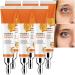 JASUBAI Eye Brightening Serum with Vitamin C for Dark Circles and Puffy Eyes Anti-Aging Cream Reduce Under Eye Bags for Women Men Anti-Wrinkle Treatment 6 Pack