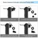 Diyife Bike Pump 120 PSI with Gauge, Ball Pump, Needle, Patch Kit - Fits Presta & Schrader, for Road, Mountain & BMX - Black - Buy Online on GoSupps.com
