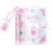 SZHTSWU 20 Sheets 40 Pockets 3 Inch Mini Photo Album in Loose Leaf Refillable 3-Rings Transparent Photocard Binder Kpop Photocard Holder Book with Cute Pendant for Picture Cards Storage (Pink Rabbit)
