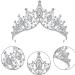 Elegant Wedding Diadem & Crystal Tiara for Brides | Silver Crown with Strass & Jewels | Perfect for Ceremonies Birthdays & Special Occasions - Buy Online on GoSupps.com