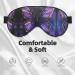 Butterfly Purple Print Double-Sided Eye Mask | Soft & Light Blocking | Enhance Sleep Quality - Buy Online on GoSupps.com