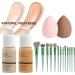 YBUETE Makeup Set Makeup Set for Women Full Kit Makeup Gift Set Foundation Eyeshadow Eyeliner Eyebrow Pencil Counter Highlighter Stick Blusher Lip Gloss Brush Set Sponges Makeup Bag Set B - Buy Online on GoSupps.com