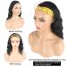 Oseti Short Curly Headband Wig for Black Women - 14 Inch Black Wavy Body Wave Bob Wig with Ice Silk Turban - Synthetic Headband Attached for Easy Styling - Buy Online on GoSupps.com