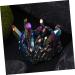 Luxshiny 3 Pcs Crystal Sculpture Decor Rhinestone Trim Desktop Amethyst Rhinestone Decoration Rhinestones Colorfulx3pcs 6X4.2CMx3pcs - Buy Online on GoSupps.com