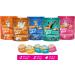 Friskies Party Mix Natural Seaside Crunch Cat Treats & Lil' Soups Wet Cat Food Complements Sockeye Salmon & Chicken Broth (4-Pack Variety) - Buy Online on GoSupps.com