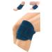 Brandseller Warm -Kalt compress set knee - elbow - ankle - adjustable Velcro ribbon - reusable gelpad approx. 18 x 13 cm 2 pieces (1 Pack) blue/red