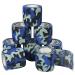 Self Adherent Bandages Camouflage Cohesive Tape Camo Elastic Sports Tape for Sports Hunting Gear and Finger Wrist Ankle 8PCS 2 in X 14.7 ft (Blue Camouflage)