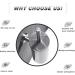 Compact Freestanding Stainless Steel Toilet Bowl Brush and Holder for Bathroom Storage and Organization - Space Saving Sturdy - Buy Online on GoSupps.com