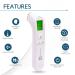ByFloProducts Touchless Forehead Thermometer - Fast 1-Second Readings for Adults & Babies with Fever Alarm - Buy Online on GoSupps.com