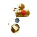 FANTOM Brass Mortar No:1 Brass Embroidered Linen Chubby Black Pepper Grinder 3-Piece Mill Set - Buy Online on GoSupps.com