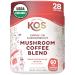 KOS Mushroom Coffee - Dark Chocolate Mocha Flavor - Organic Instant Coffee Mix with Reishi, Cordyceps, Lion's Mane, Chaga & Turkey Tail Mushrooms