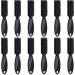 Blade Clipper Cleaning Brush Scrub Brush Barber Blade Cleaning Clipper Nylon Brush Tool, 12 Pieces(Black)
