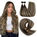 Youngsee Bonding Extensions Real Hair Bonings Ombre Bondings Extensions Lang 55cm Remy Extensions Real Hair Extensions Bonding Brown With Blond Balayage Keratin Bondings 50g #4/18/4 55 cm-u Tip 1-2- #4/18/4