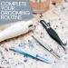 Professional Eyebrow Tweezer Set for Men and Women - Precision Slant and Pointed Tweezers with Case - Facial Hair and Splinter Removal Kit - Silver (4 PC-W) - Buy Online on GoSupps.com