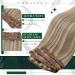 Runature Clip In Extensions - Real Hair Brown & Blonde Seamless 30cm 120g - Remy Hair 3pcs #8P60 - Buy Online on GoSupps.com