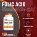 BULK SUPPLEMENTS Folic Acid 1000mcg Softgels - 120-Day Supply for Women - Prenatal Vitamins with Folate - 120 Count - Buy Online on GoSupps.com