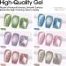 Gellen Cat Eye Gel Nail Polish Kit - Makaron Cat Eye Gel Polish Kit 6 Colors Soak off UV LED Nail Gel Kit 10ml Makaron Series - Buy Online on GoSupps.com