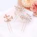 Oriamour Bridal Wedding Crystal Hair Pins - Pack of 6 (Rose Gold) | Wedding Hair Accessories for Women and Girls - Buy Online on GoSupps.com