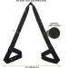 ProsourceFit Yoga Mat Carrying Sling - Adjustable 152cm Cotton Strap - Black - Buy Online on GoSupps.com