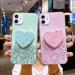 Magon Crystal Glitter Case for Xiaomi Mi 10T Pro - Slim Clear Sparkle Phone Cover with Mirror Stand Holder - Buy Online on GoSupps.com
