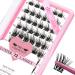 Cluster Lashes 72 Pcs Lash Clusters DIY Eyelash Extension Individual Lashes Attraction D-8-14mix Thin Band Easy to Apply at home Lashes(Attraction D-8-16mix) 8-16 mix Attraction