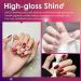 Red Nail Polish Set 6Pcs Burgundy Purple Glitter Nail Varnish Quick Dry & Long Lasting Red Purple Nail Gel - Non-Toxic Water Based Shimmer Nail Polish Gel for DIY Nail Art at Home - No Need Cure Red Purple Glitter - Buy Online on GoSupps.com