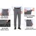 Men's Expandable Waist Flat Front Golf Pants Classic Fit 38W x 30L Grey - Comfort and Style for the Course - Buy Online on GoSupps.com