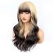 Faelbaty Long Curls Blonde Ombre Wig - Natural Curly Party & Cosplay Wig for Women | International Shipping - Buy Online on GoSupps.com