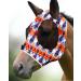Harrison Howard Super Comfort Stretchy Fly Mask Large Eye Space with UV Protection Skin with Breatatability Federsprint (M) Medium spring printing