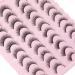 Geeneiya 20 Pairs 4D Volume Natural Short Mink Eyelashes Pack - Wispy Fluffy False Lashes Multipack - Buy Online on GoSupps.com
