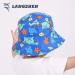 LANGZHEN Baby Girls Sun Protection Hat | Adjustable Toddler Kids Summer Play Hat with Chin Strap | Blue-Whale Design | 2-4 Years - Buy Online on GoSupps.com
