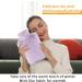 Samply 2L Hot Water Bottle with Furry Cover - Hot & Cold Compress for Pain Relief - Purple - Buy Online on GoSupps.com